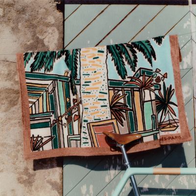 美品 エルメス ビーチタオル ラグ 玄関マット 海 海水浴 浮輪 夏 緑 ピンク 美品 エルメス ビーチタオル ラグ 玄関マット 海 海水浴 浮輪 夏